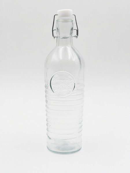 Botella Vidrio 910ml Tapa Metálica Con Etiqueta Waterproof - $ 2.490