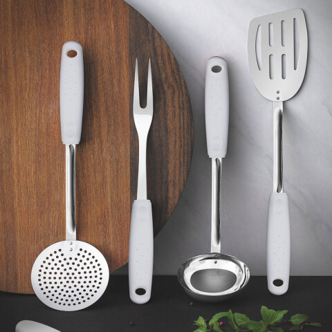 Cucharón color blanco modelo UTILITA -TRAMONTINA TR7778