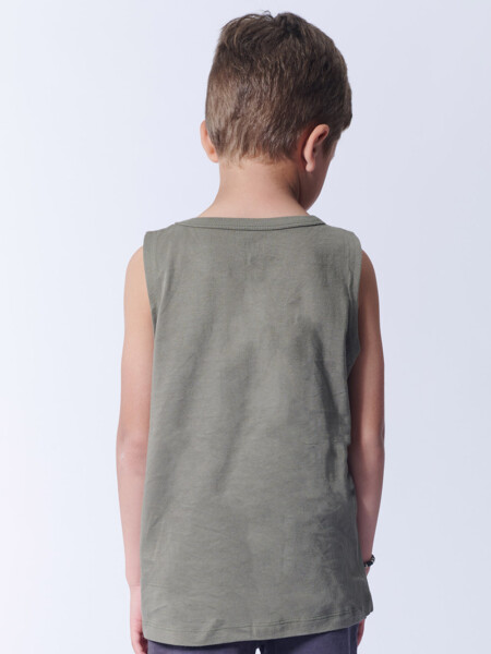 Musculosa Con Bolsillos Verde