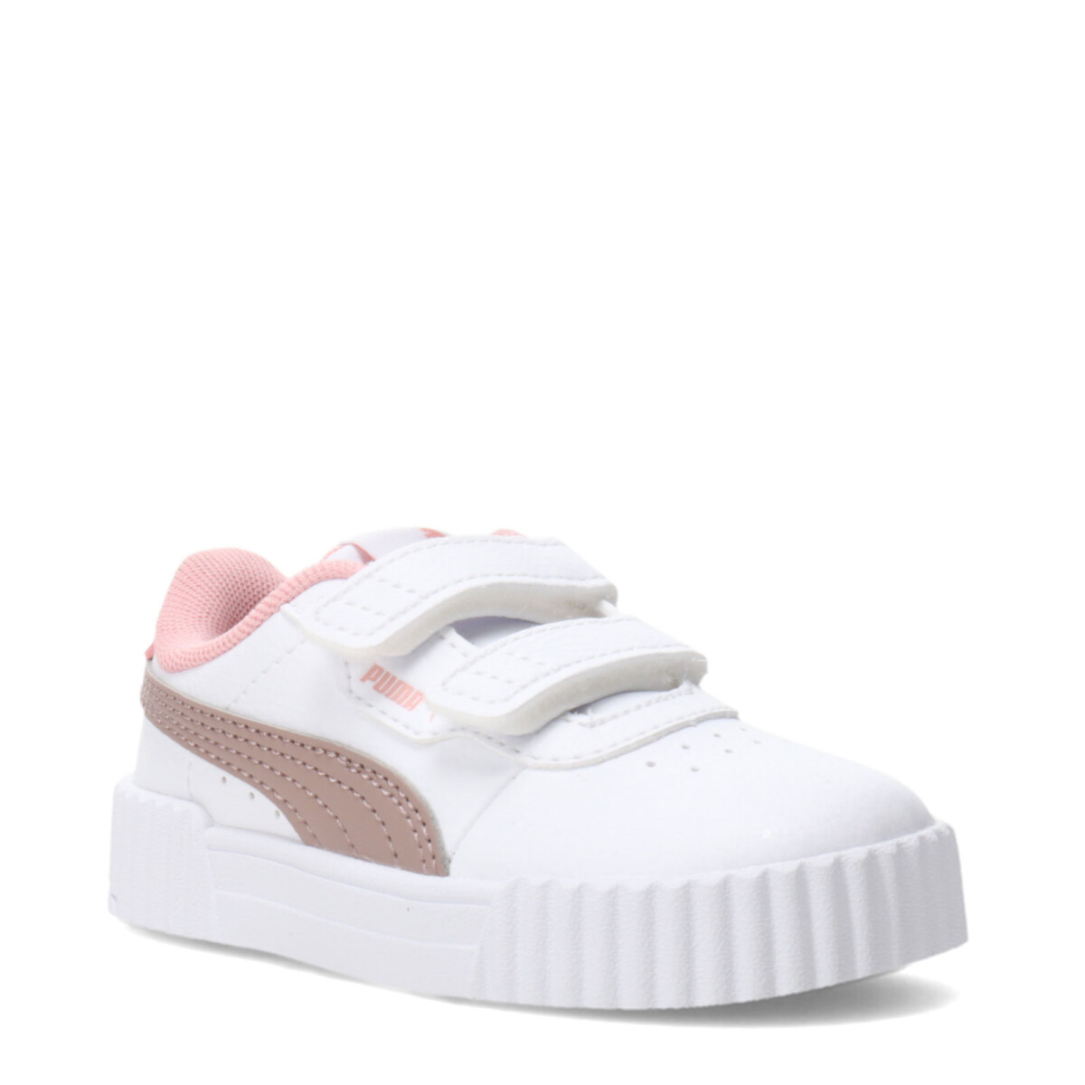 Championes de Niña Puma Carina 3.0 V Inf - Blanco - Rosa Viejo 
