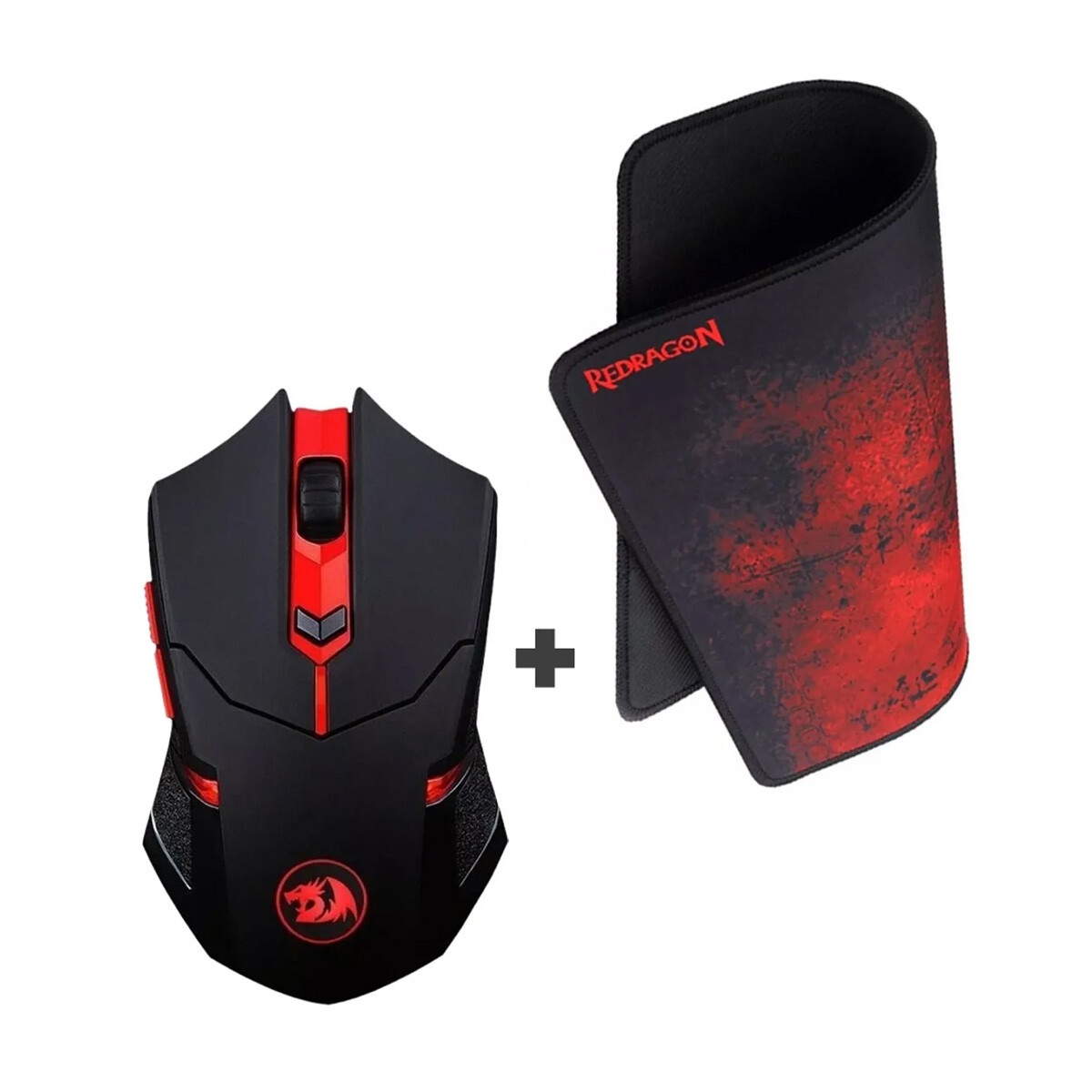 Combo Gamer Redragon Mouse y Mouse Pad M601WL-BA 