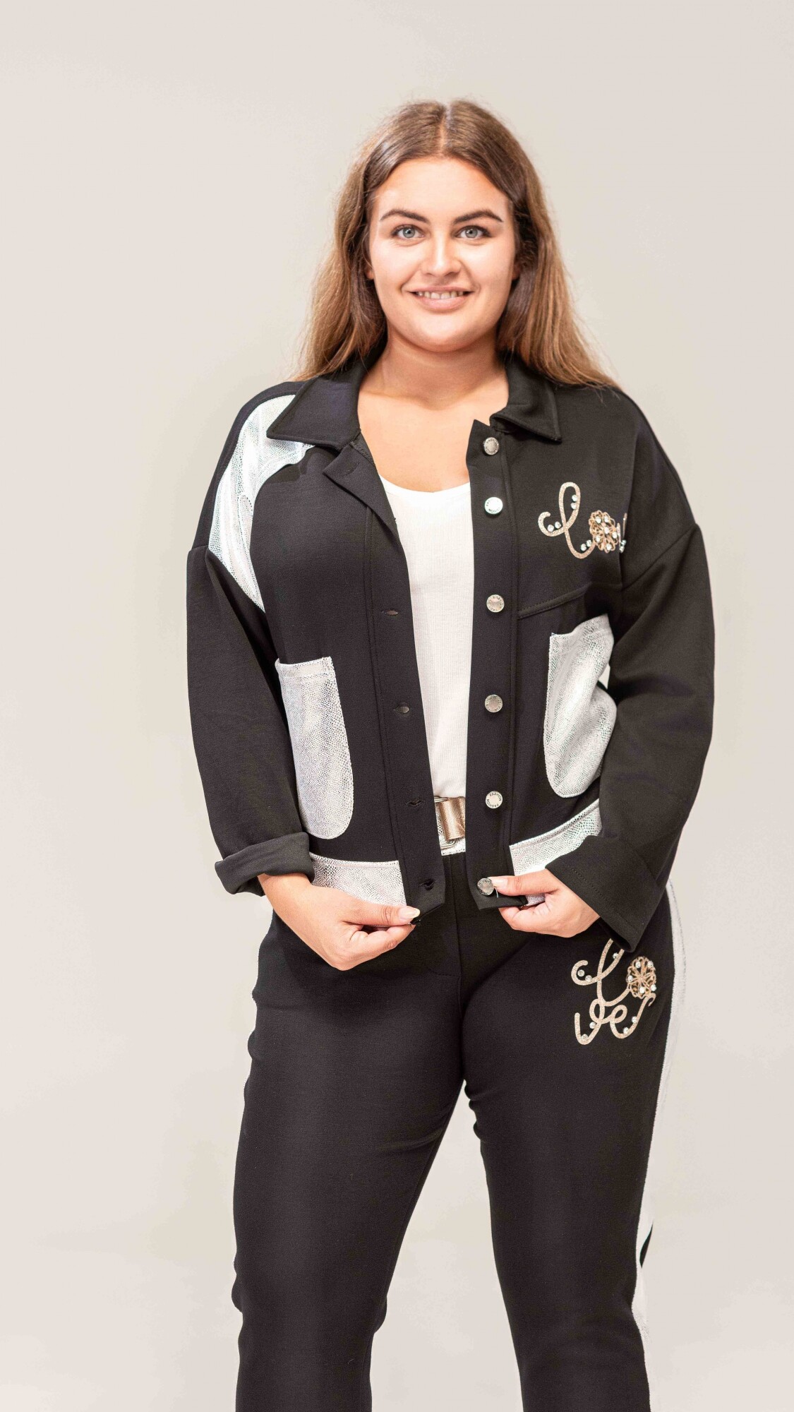 Campera Bruselas negro