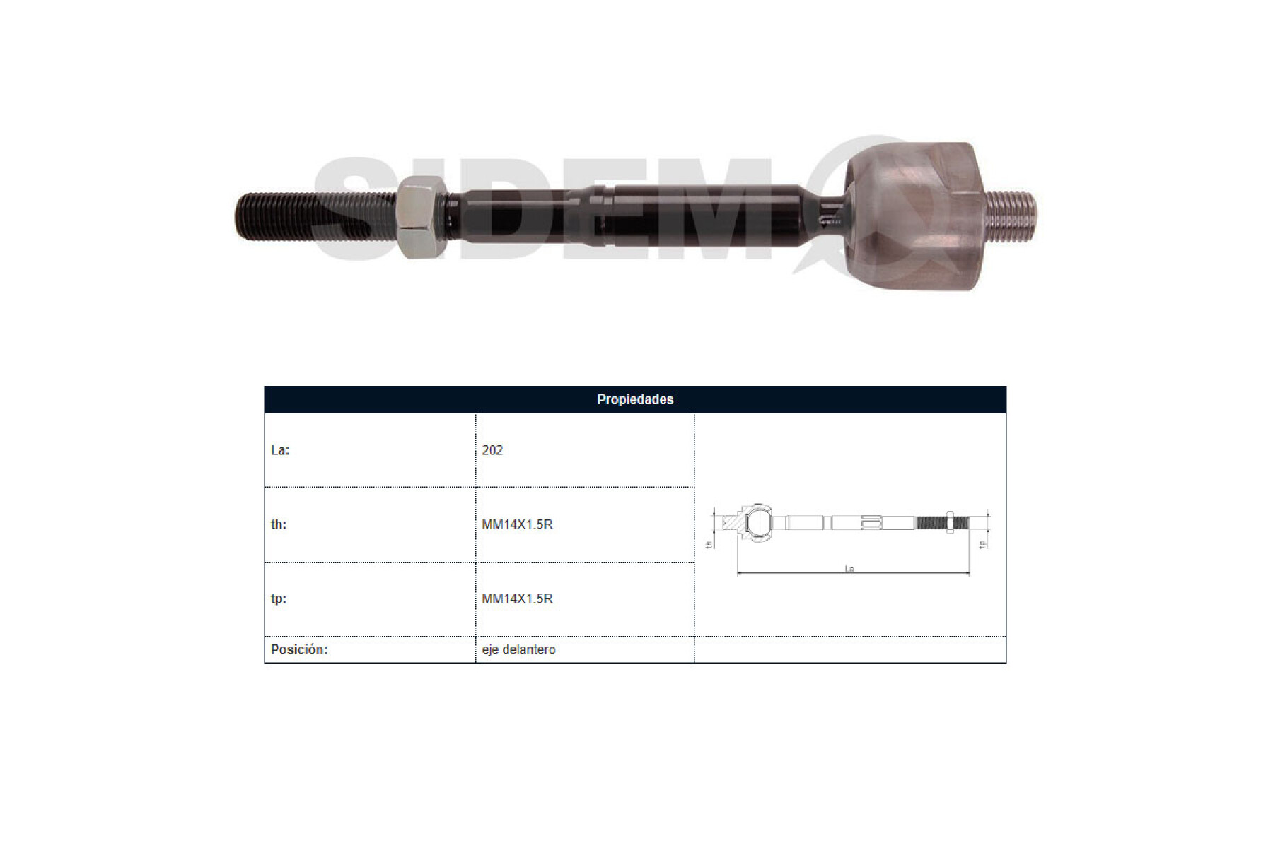 Mate Ford Ranger 4X2/Ranger 4X4, Mazda Bt50 12-25 Der/Izq 