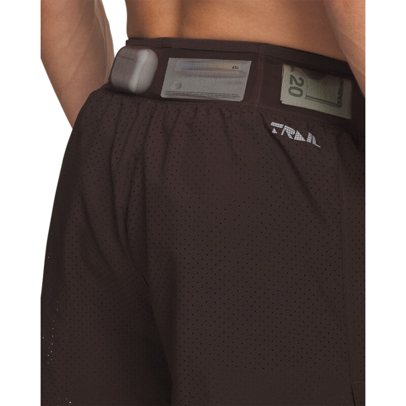 UA TRAIL RUN LAUNCH SHORTS-BRN BRN-246