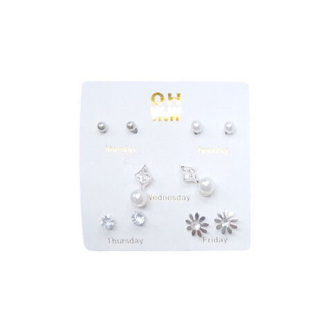 Caravanas hipoalergénicas x5 pares Caravanas Hipoalergénicas X5 Pares