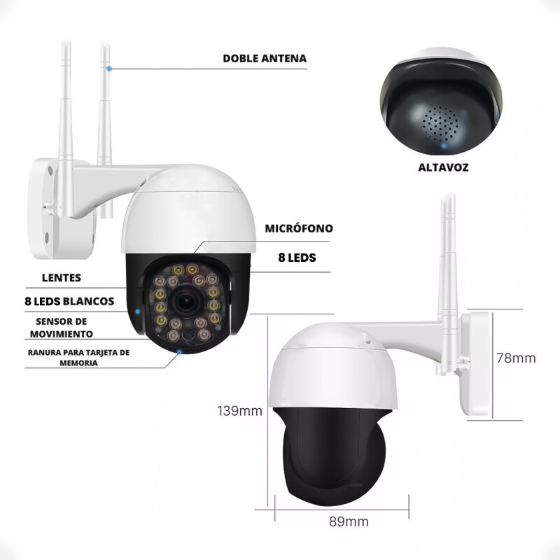 CÃ¡mara LÃ¡mpara 355Â° InalÃ¡mbrica Full HD con VisiÃ³n Nocturna y Audio Bidireccional CÃ¡mara LÃ¡mpara 355Â° InalÃ¡mbrica Full HD con VisiÃ³n Nocturna y Audio Bidireccional
