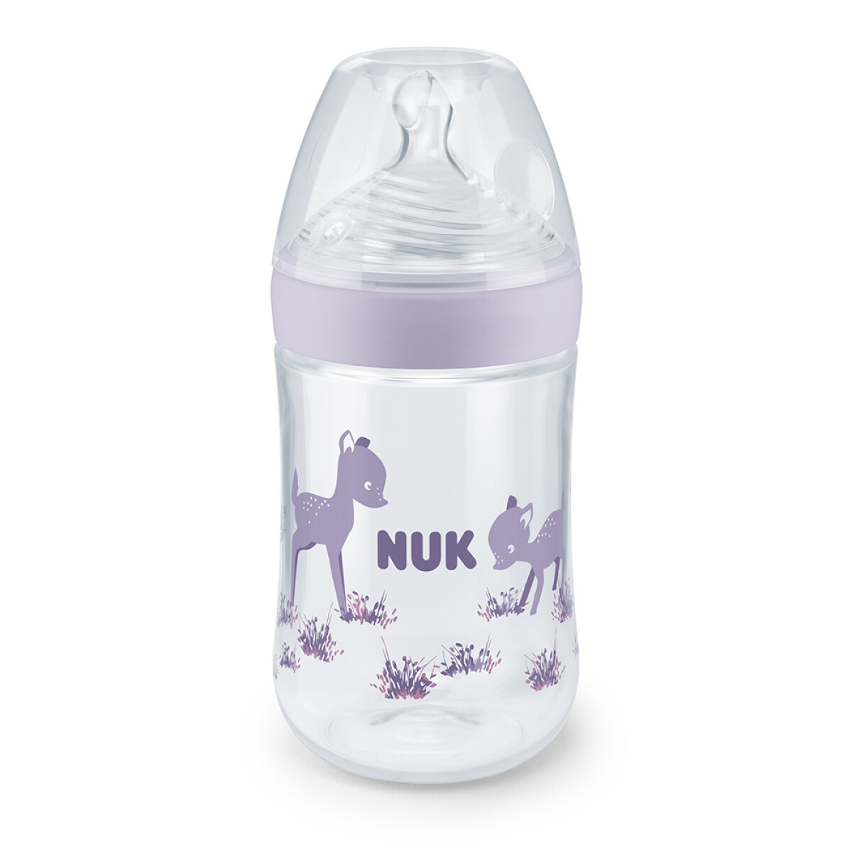 Mamadera Nuk Nature Sense 260 Ml. Silicona T2 Rosa 