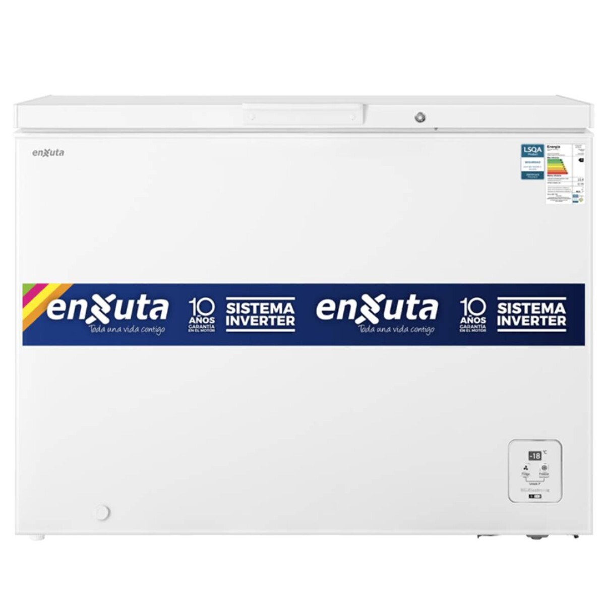 Freezer Horizonta Enxuta l 297 Litros Inverter - Blanco 