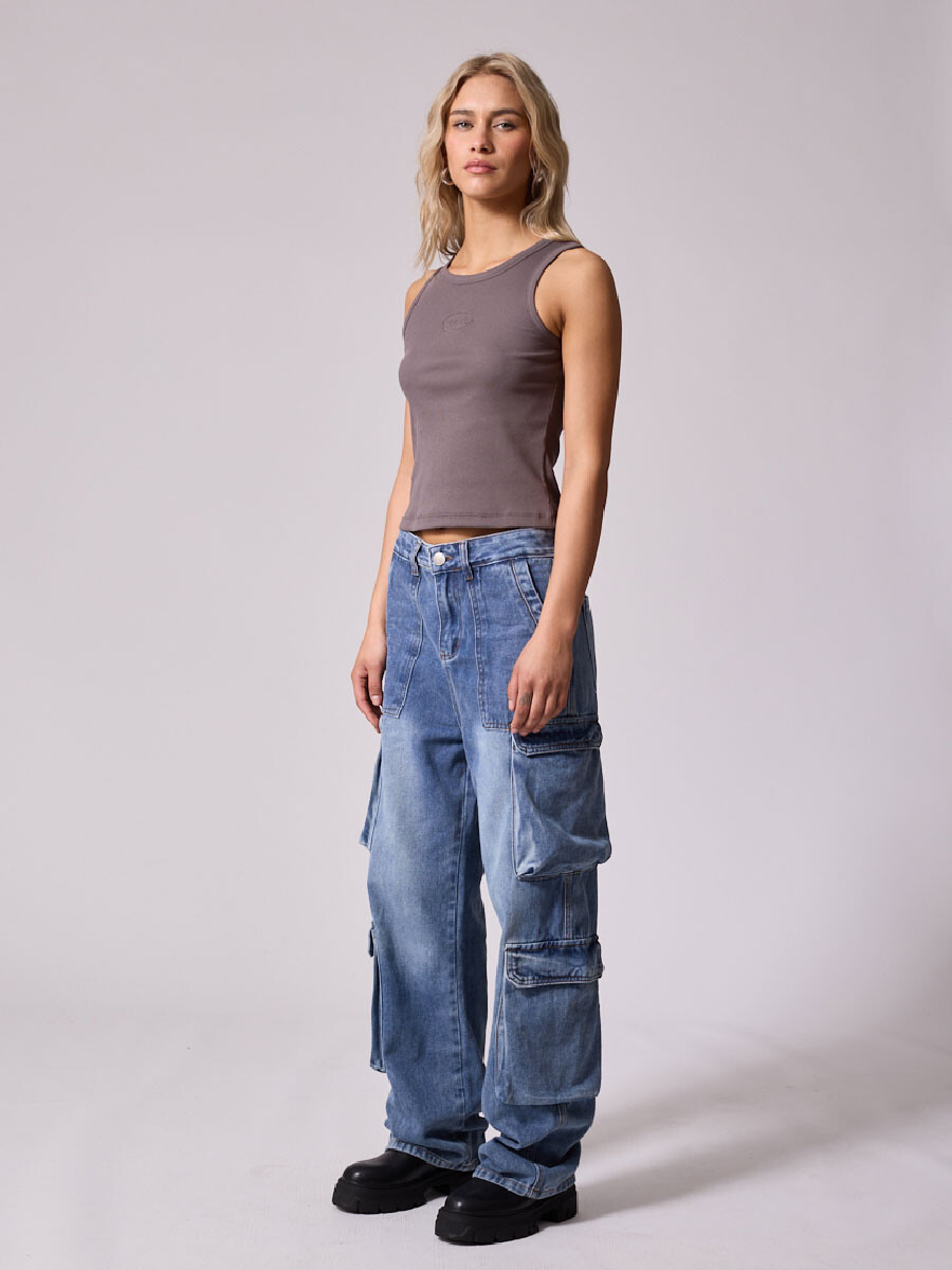 JEAN CARGO FATYMA DIXIE Celeste Oxido