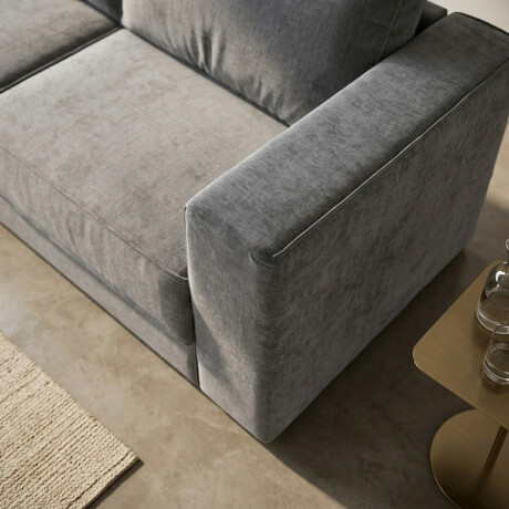 Sofá Olimpus - Microfibra - 3 cuerpos Cora 06-153 (Grafito)