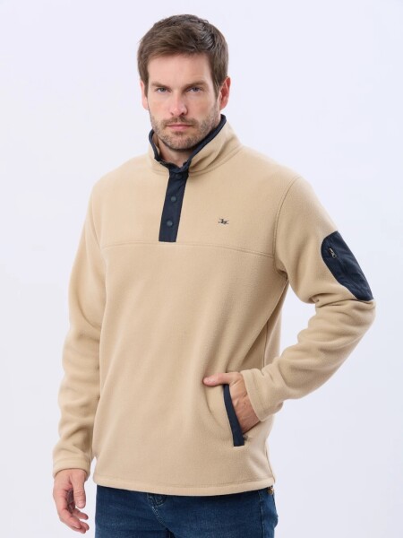 BUZO LEGACY 5538 1/2 BOTON BROCHE BEIGE