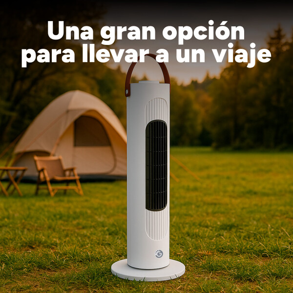 Estufa Calefactor Ceramico Torre Electrica Oscilacion 2000W Variante Color Blanco