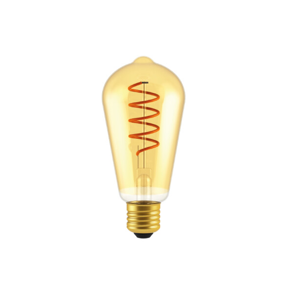 Lámpara LED vintage velón ámbar E27 4W luz cálida IX1872