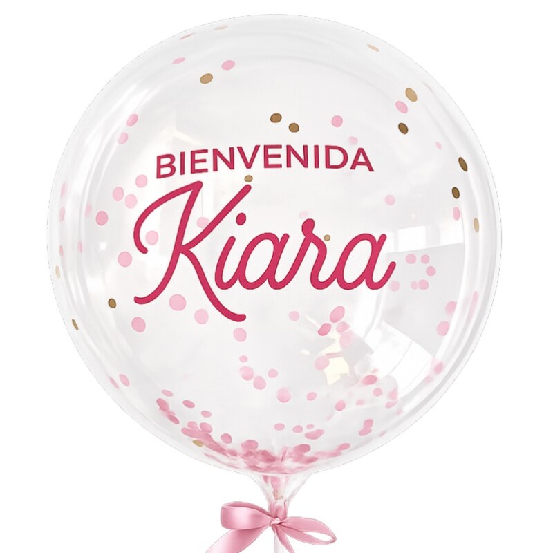 Globo de Bienvenida para beba con nombre Globo de Bienvenida para beba con nombre