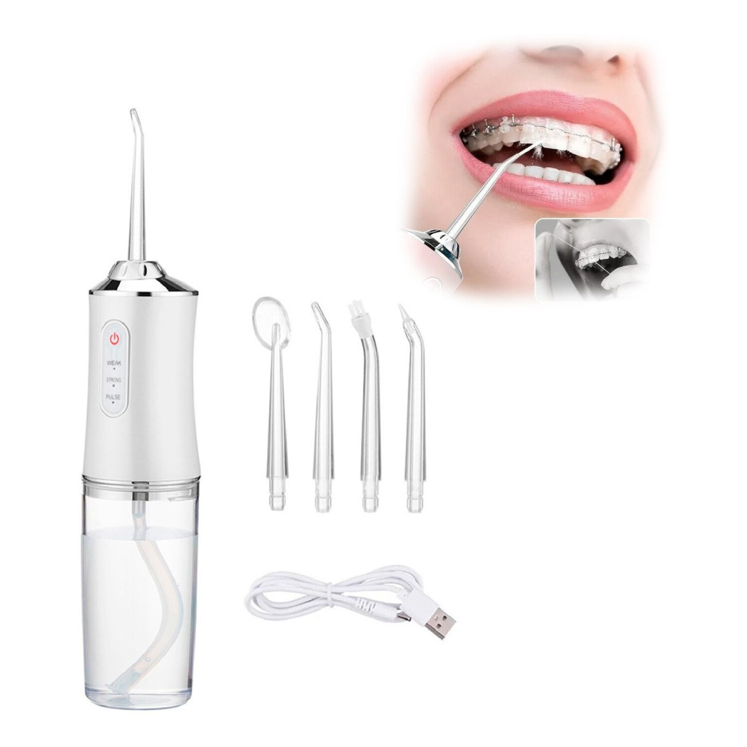 Irrigador Limpiador Oral Bucal Dental Brackets Profesional Atrix