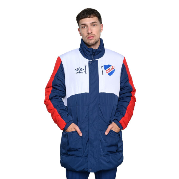 Campera Nacional Umbro Parka de Hombre - NU142984 Azul-rojo