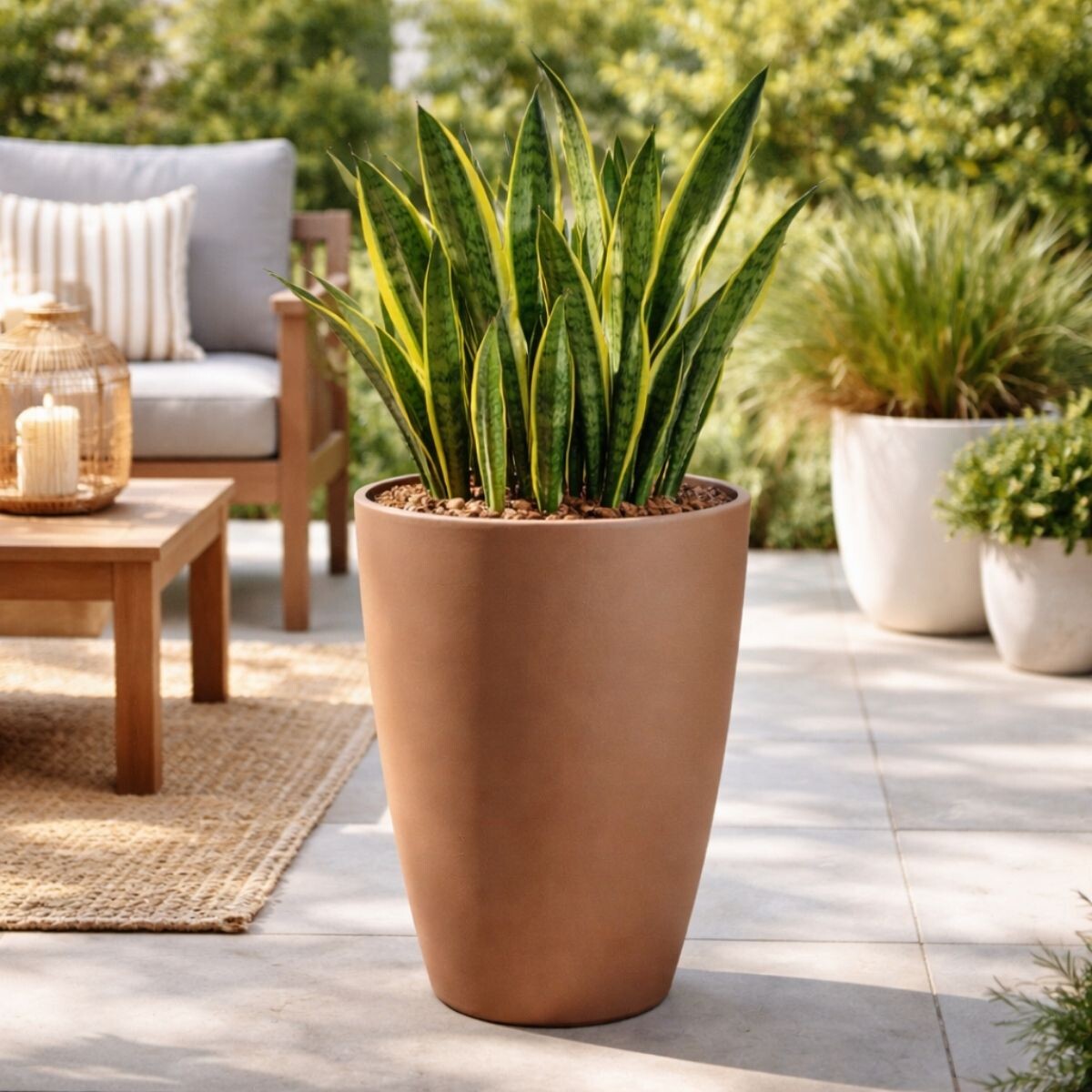 MACETA MARRUECOS Marrón Large 