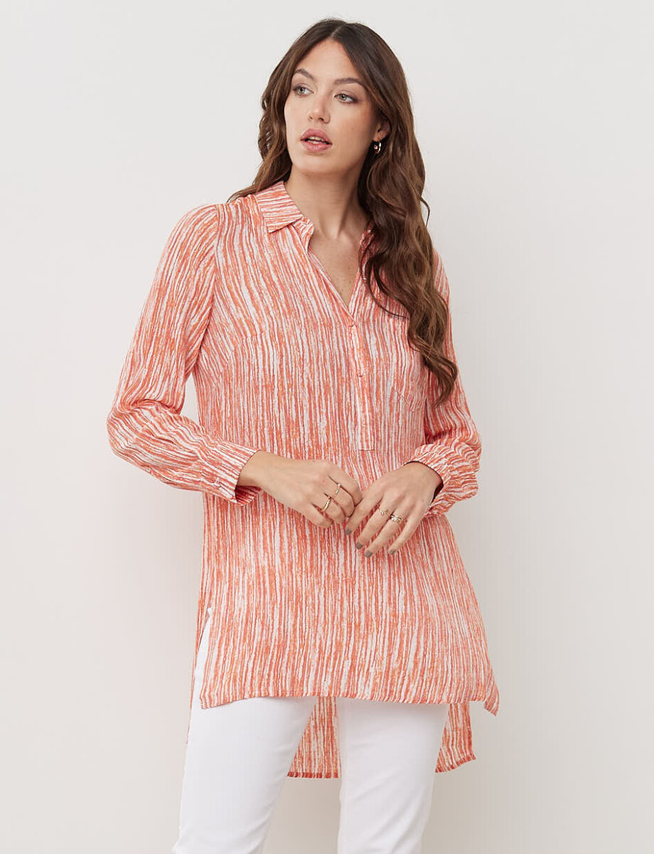 Blusa Summer - Anaranjado/multi 