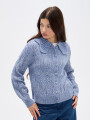 Cardigan Nerua Celeste Grisaceo