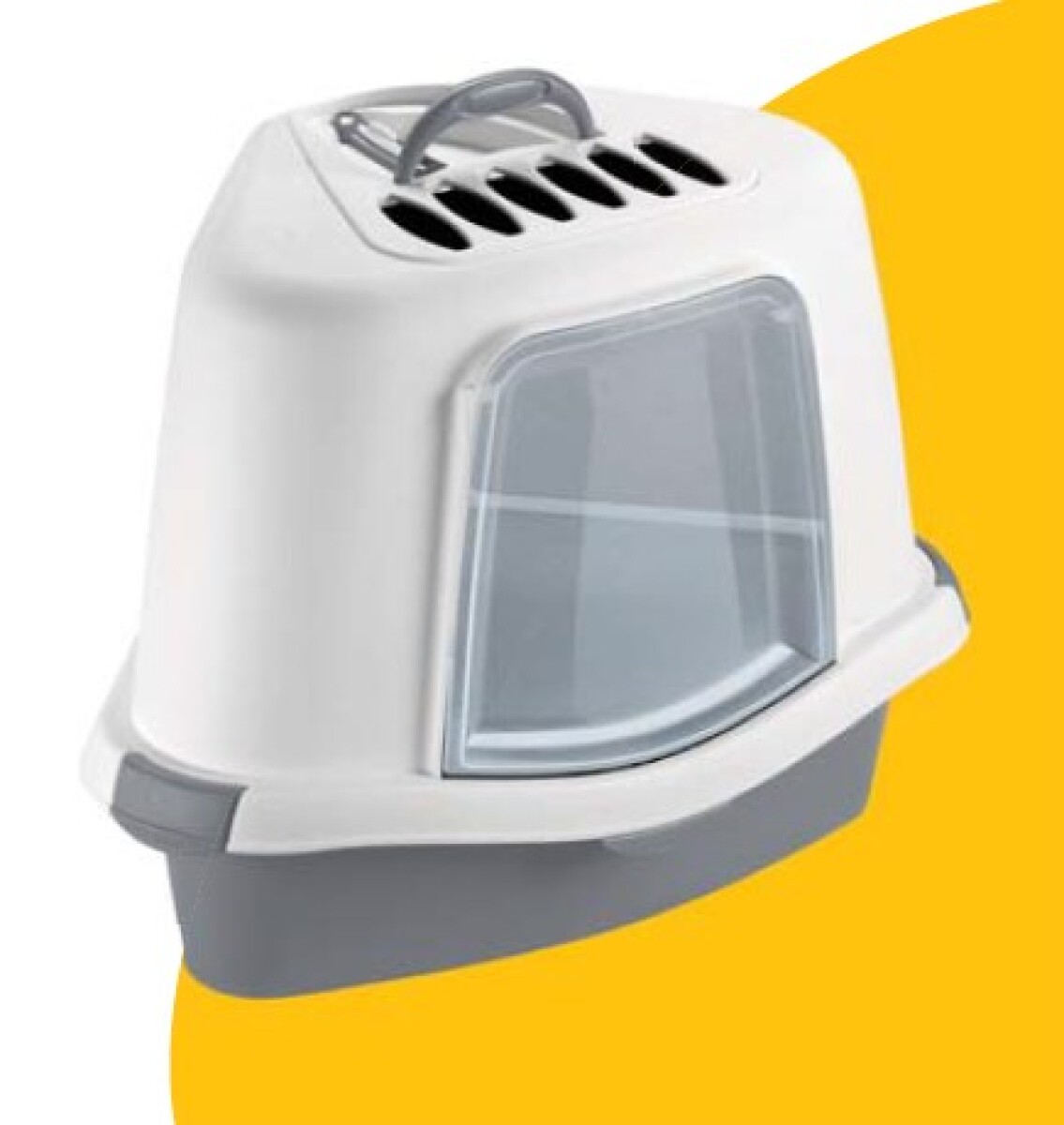 BANDEJA SANITARIA SPRINT CORNER PLUS STONE GRIS/BIANCO 