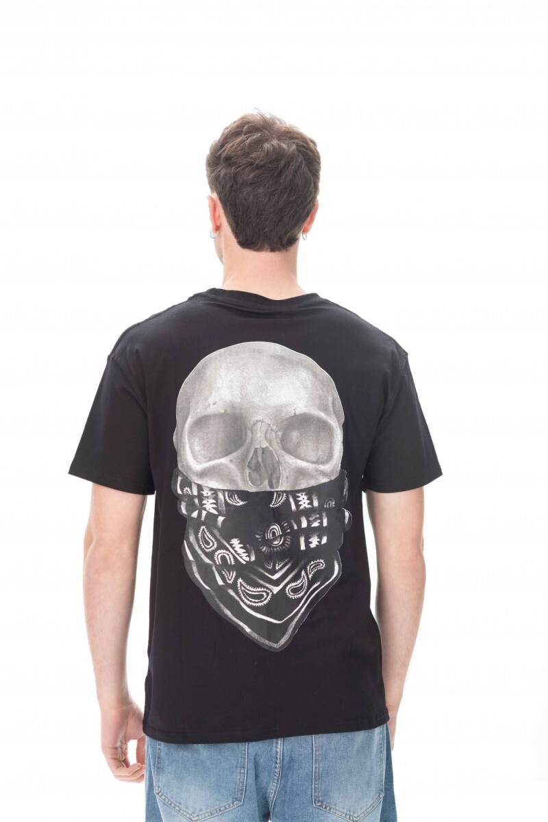 Remera Cush Craneo Negro