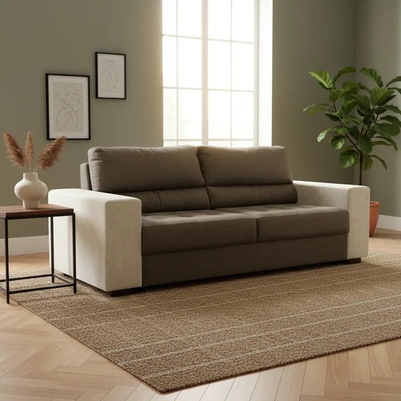 SOFA 3 CUERPOS EN TELA COMBINADA SOFA 3 CUERPOS EN TELA COMBINADA