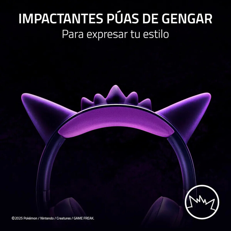Auriculares Gamer Razer Kraken Kitty V2 USB Pokemon Gengar Auriculares Gamer Razer Kraken Kitty V2 USB Pokemon Gengar
