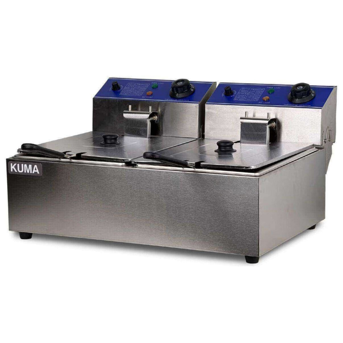 Fritador Eléctrico 6+6 lts 2 Canastos 2 Cubas | Kuma HEF-66 