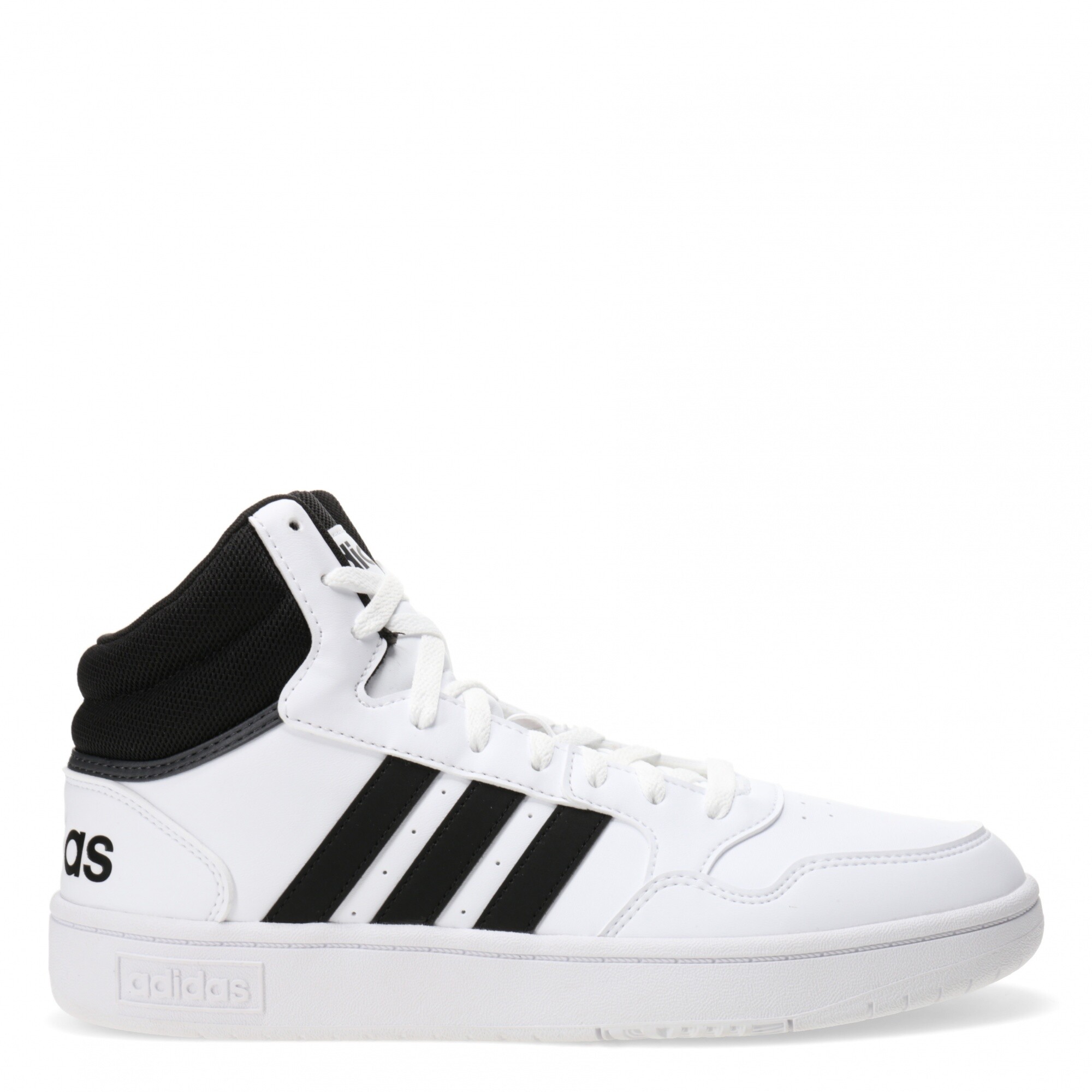 Championes de Hombre Adidas Hoops 3.0 Mid Classic Vintage Adidas Blanco Negro Peppos