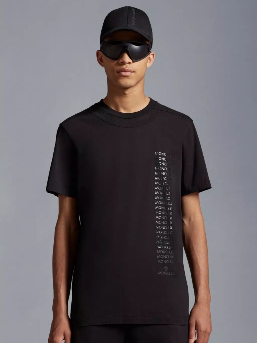 Moncler -Remera de algodón, Moncler - Negro 