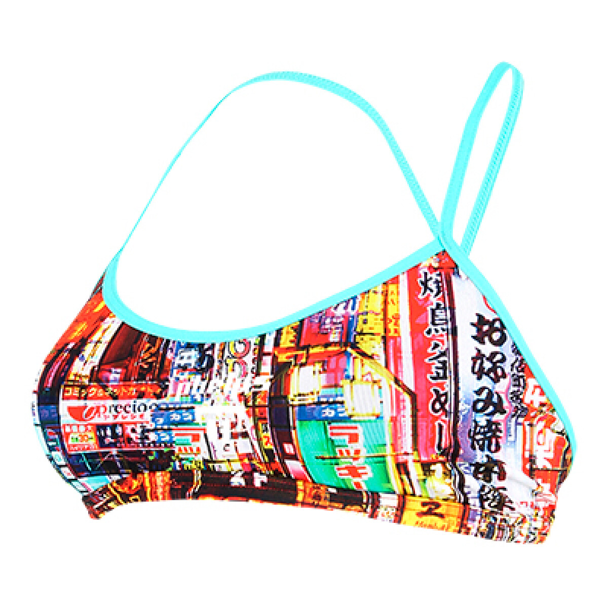 Traje De Baño Femenino PHELPS Tokyo Top Neon 2 Piezas Talle 32 