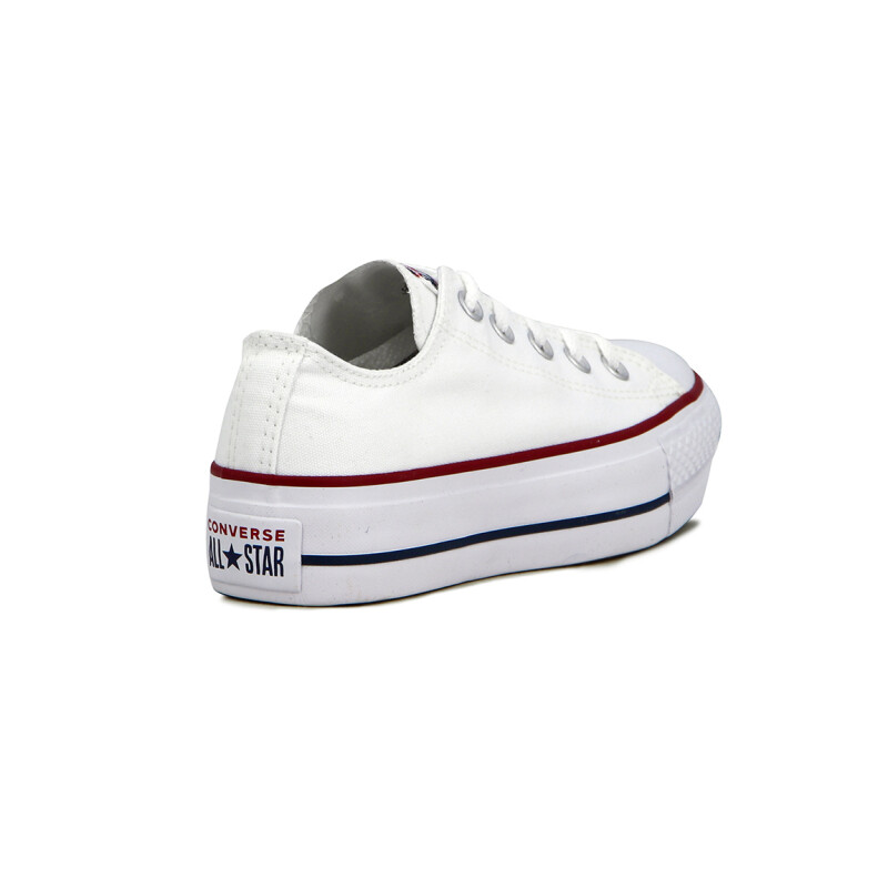 Championes Converse Chuk Taylor Plataforma Blanco-rojo