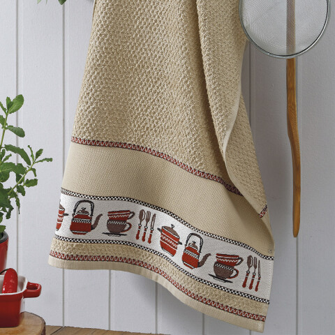 Repasador Cocina Dohler Jacquard Picnic 45 cm x 70 cm Tazas