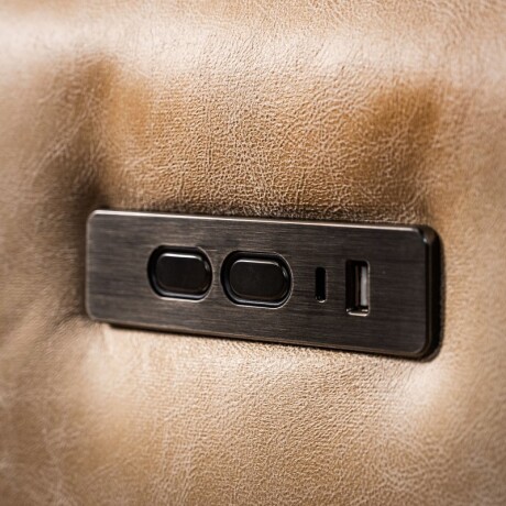 Sillón Reclinable Benson 2 Cuerpos Beige Beige