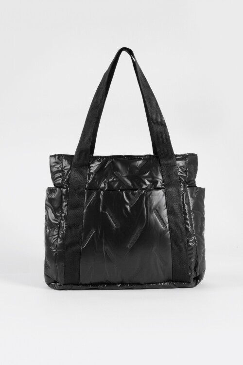 Totebag metalizada NEGRO