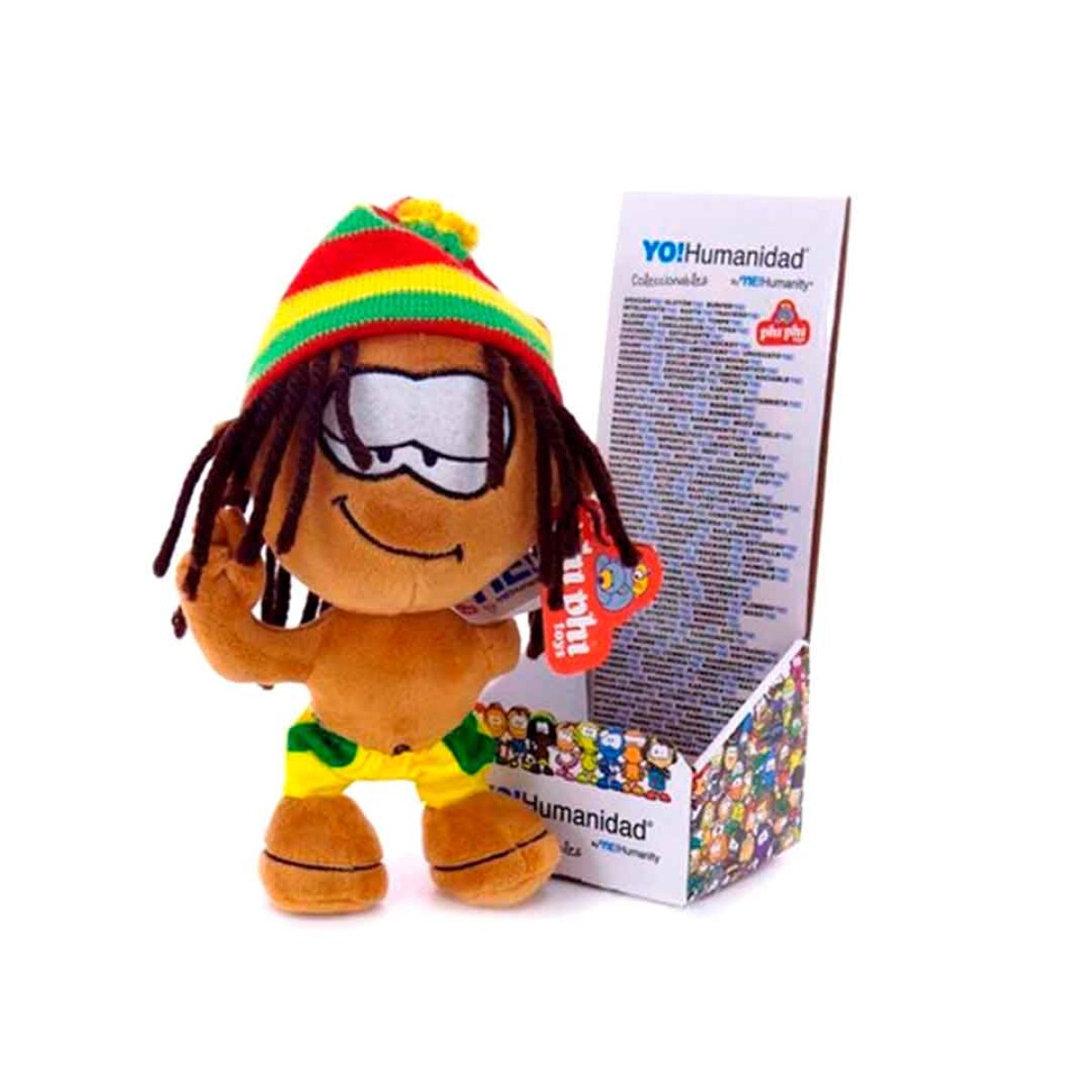 Figura Me Humanity Rasta peluche en caja 20cm - 001 