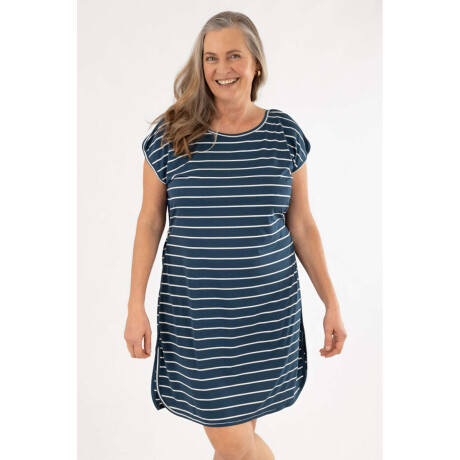 Vestido nautico rayas Trama azul