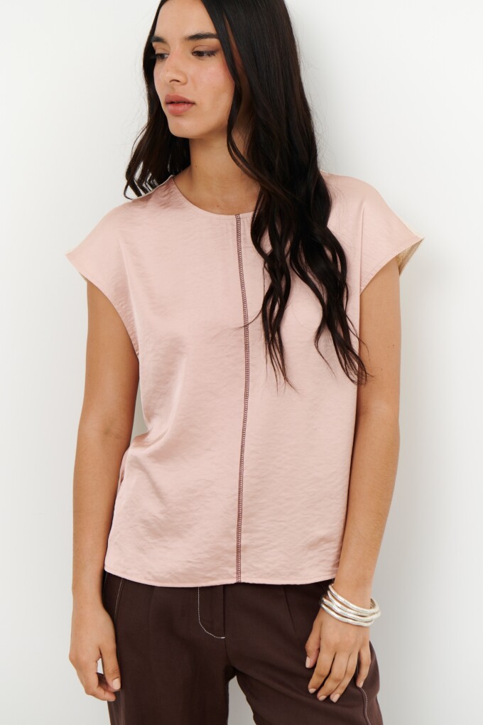 BLUSA LINO SATEN ROSA