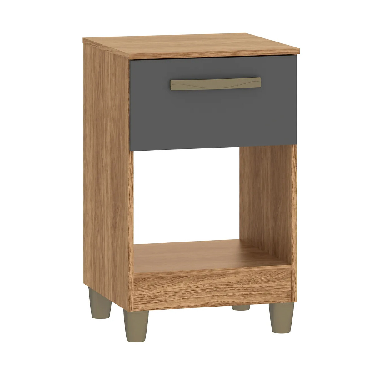 MESA DE LUZ O NOCHE DE 1 CAJÓN - GRIS 