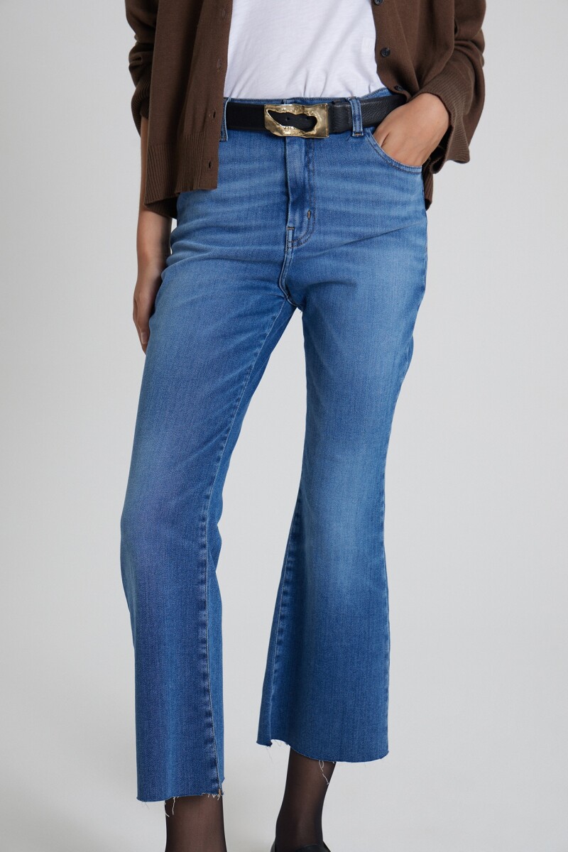 FLARE CROP ALCIONE A Azul