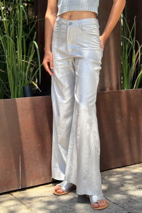 PANTALON JACINTO NEW METALIZADO Gris Claro