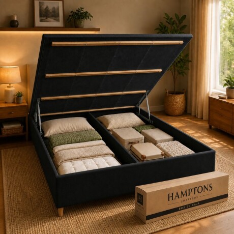 Sommier Baulera 2 plazas HAMPTONS Hybrid Bronze Sommier Baulera 2 plazas HAMPTONS Hybrid Bronze
