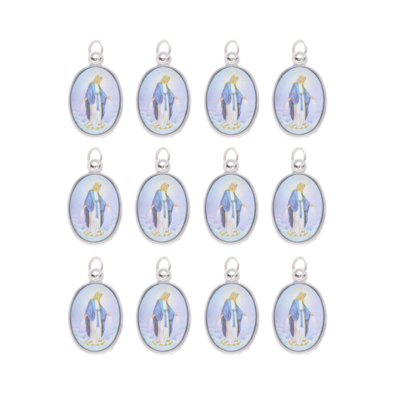 MEDALLAS DE SANTOS 2CM X20 UNIDADES Gp121/virgen Milagrosa