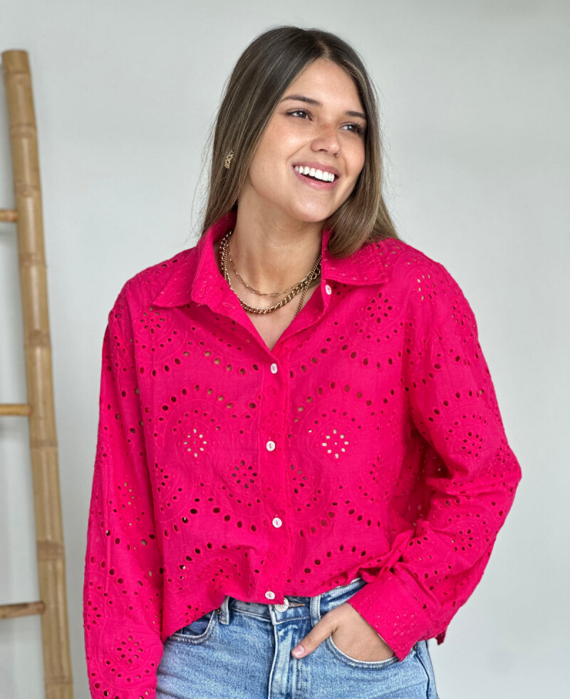 Camisa Olivia fucsia