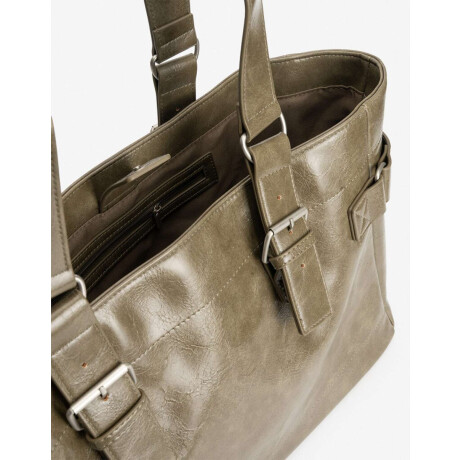 Cartera Formato Shopper Verde Militar
