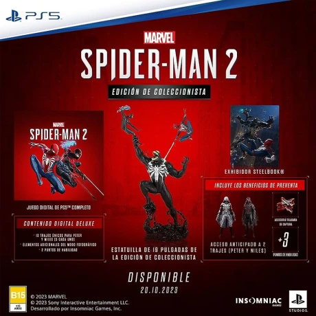 Marvel Spiderman 2 Collector's Edition PS5 (No incluye consola PS5) Marvel Spiderman 2 Collector's Edition PS5 (No incluye consola PS5)