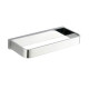 Toallero Rectangular Metal Laton Brillo Color Cromo 20Cm