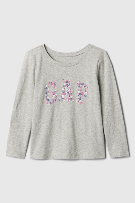 Remera Logo Gap Manga Larga Toddler Niña B08