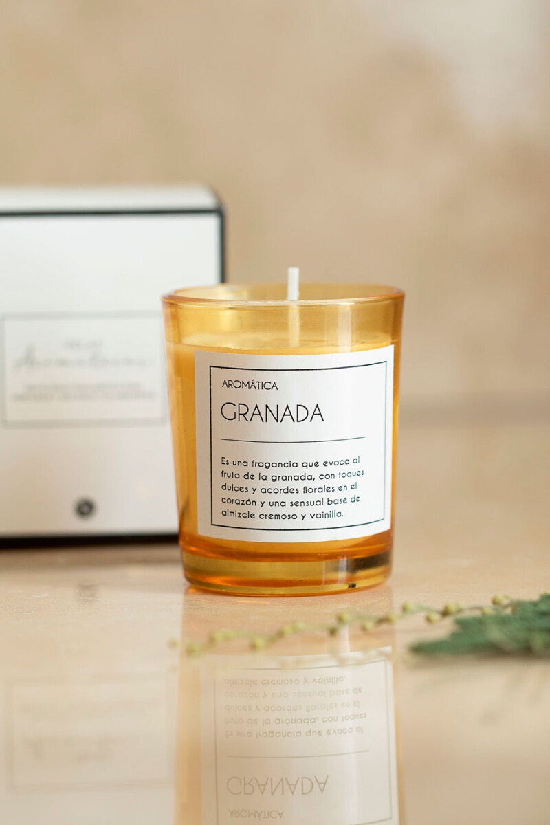 Vela aromática granada Negro