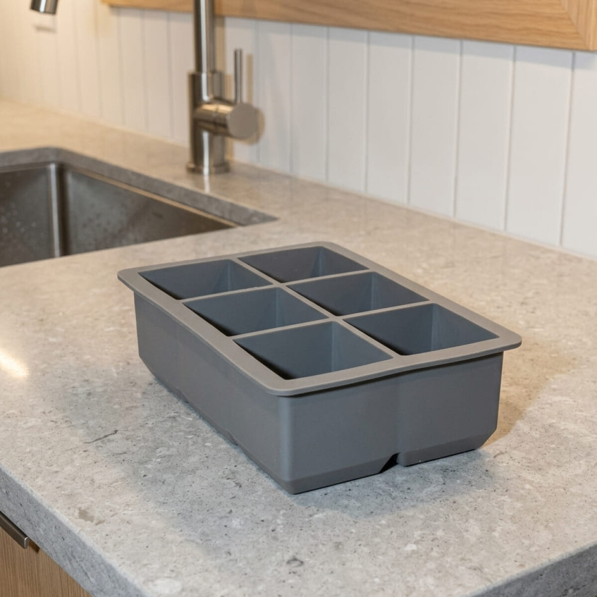 Cubetera hielera de silicona 6 cubos 